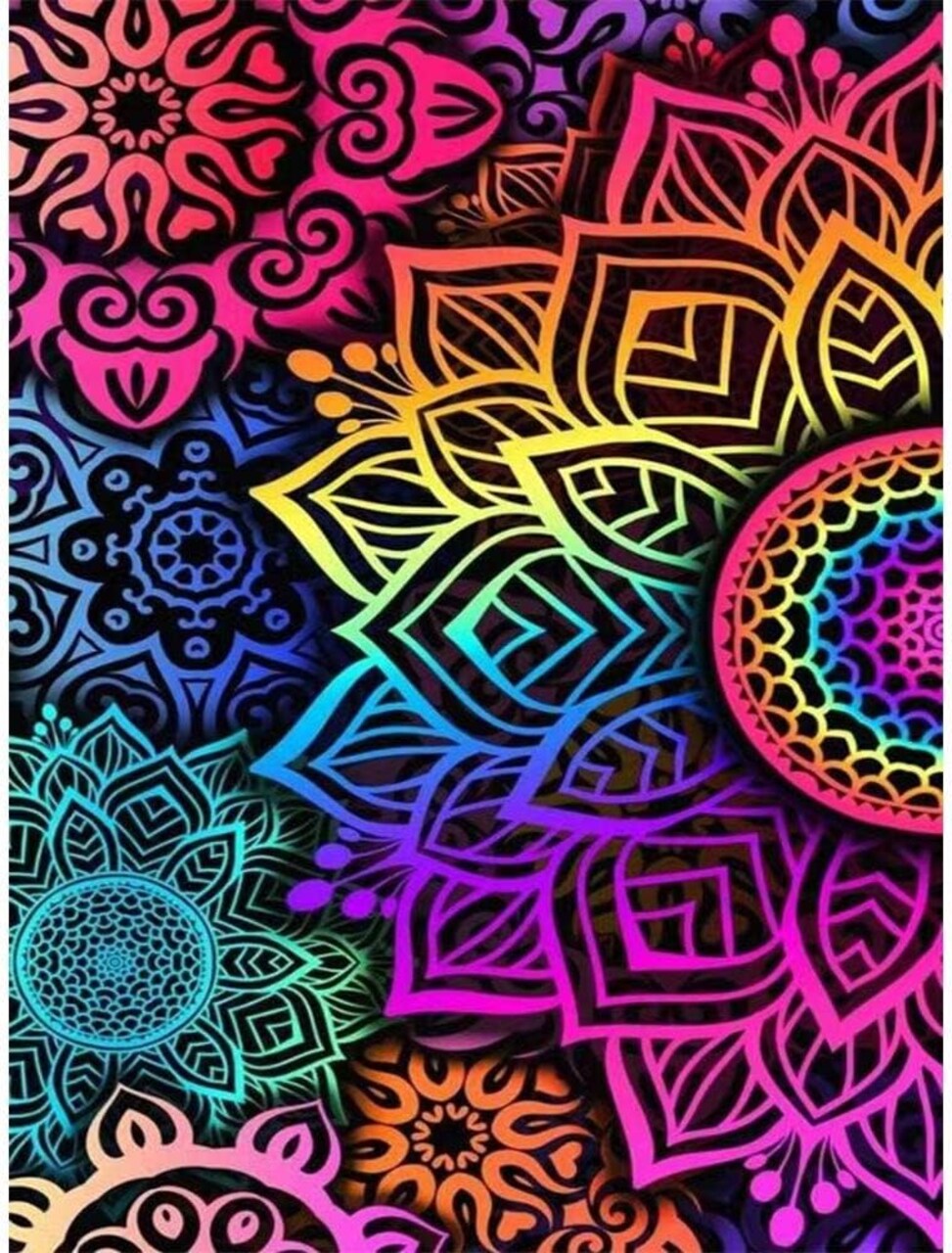 Diamond Painting Kits for Adults, Colorful 5D Diamond Art Kits for Adults Beginner, Paint with Diamonds Pictures DIY Full Drill Gem Painting Kit Diamond Dots for Home Wall Decor